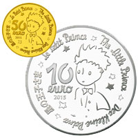星の王子さまフランス版発刊70周年記念コイン