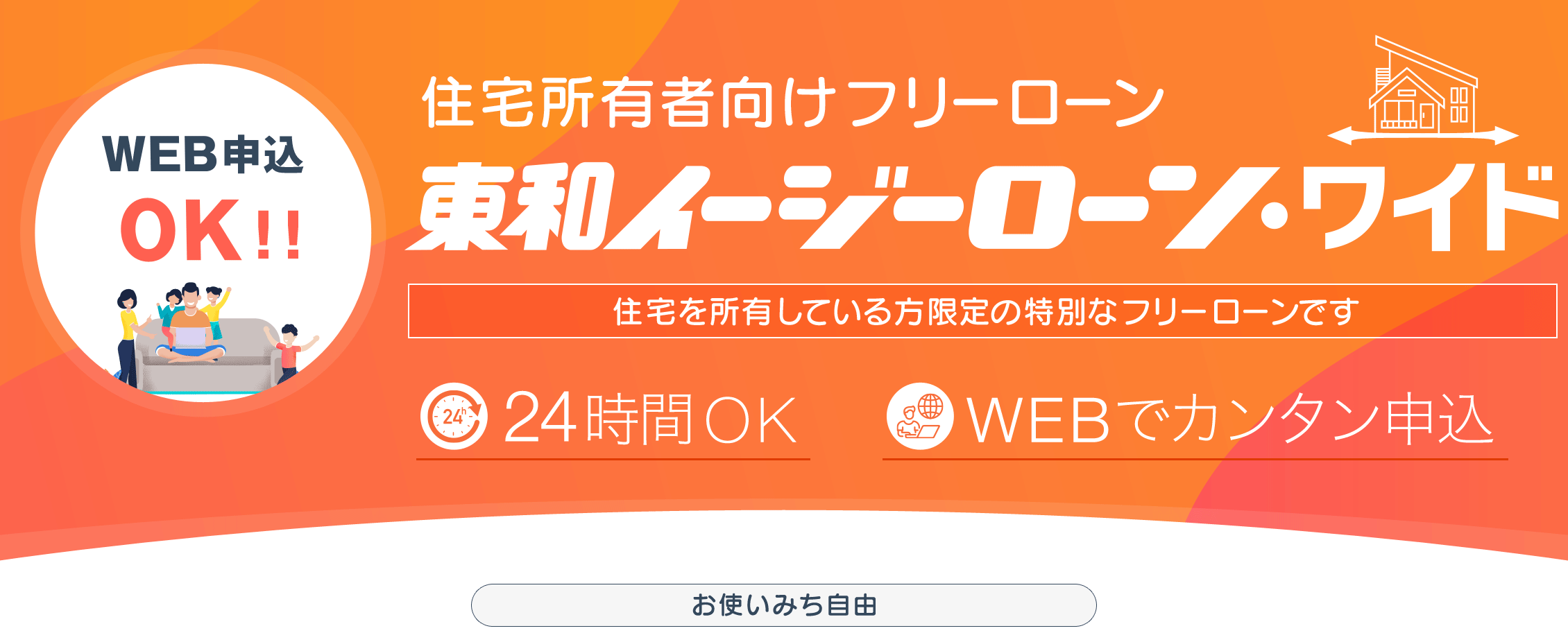 住宅所有者向けフリーローン　東和イージーローンワイド