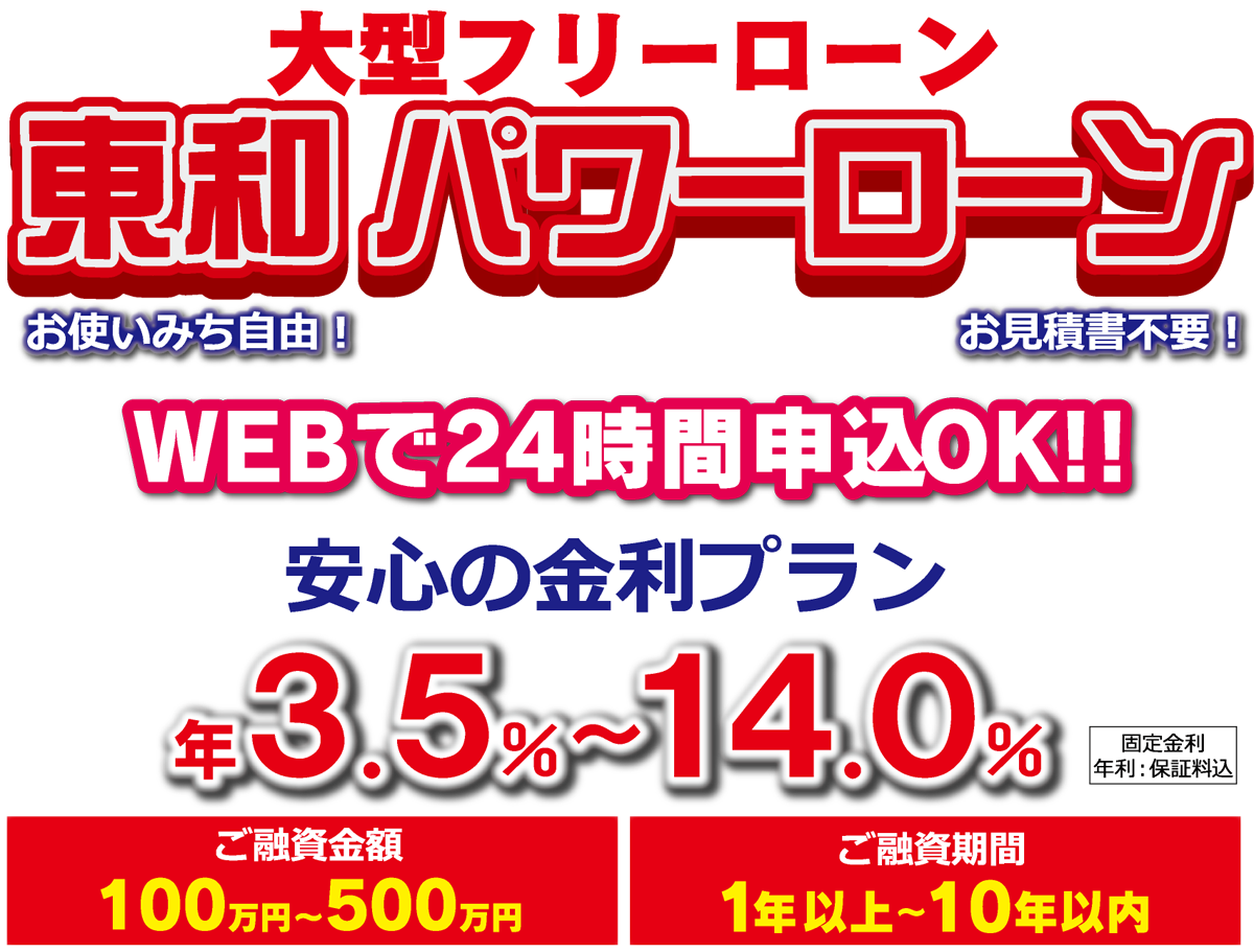 大型フリーローン「東和パワーローン」