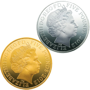イギリス 銀貨 5ポンド ロンドンオリンピック バッキンガム宮殿とザ・マル １枚