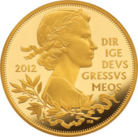  Collection - 英国　エリザベス女王即位60周年記念コイン　50P硬貨　純金メッキ合金銅貨 英国 エリザベス女王即位60周年記念コイン 50P硬貨 純金メッキ